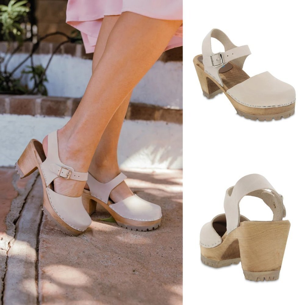 Free People MIA Abba  Suede Clog Size 38 NWOT $129